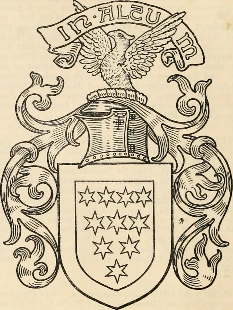 An illustration from Armorial families : a directory of gentlemen of coat-armour, 1905, leaf 61