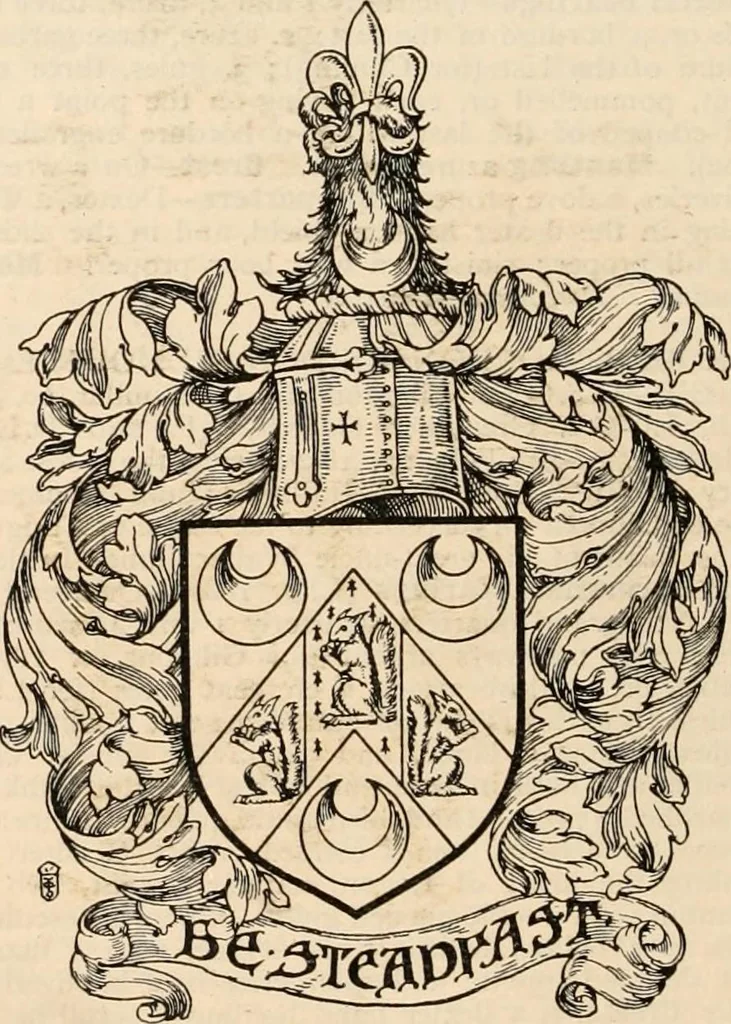 An illustration from Armorial families : a directory of gentlemen of coat-armour, 1905, leaf 621