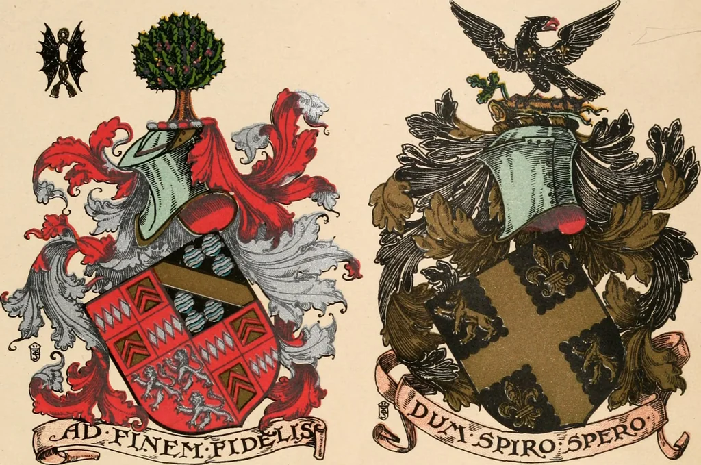 An illustration from Armorial families : a directory of gentlemen of coat-armour, 1905, leaf 622