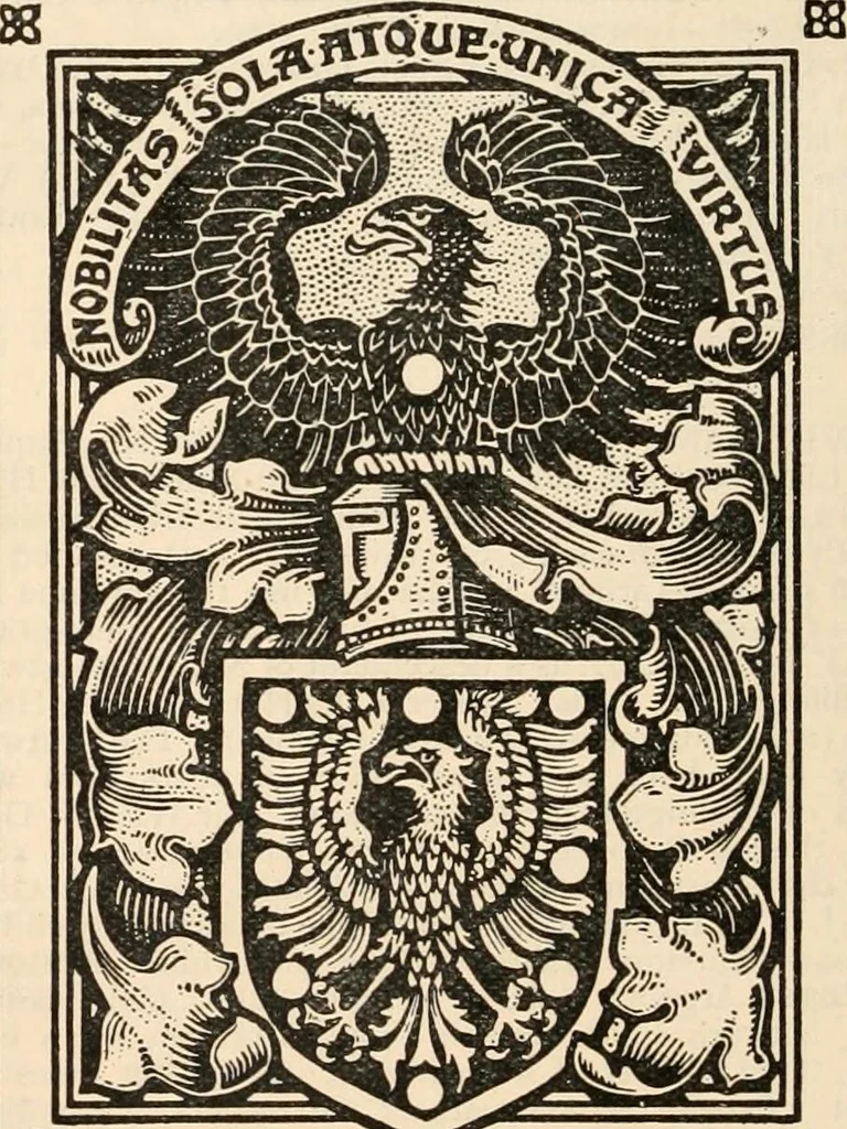 An illustration from Armorial families : a directory of gentlemen of coat-armour, 1905, leaf 625