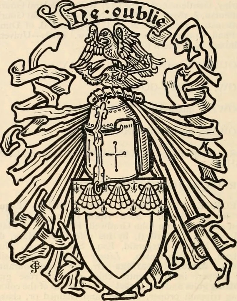 An illustration from Armorial families : a directory of gentlemen of coat-armour, 1905, leaf 627