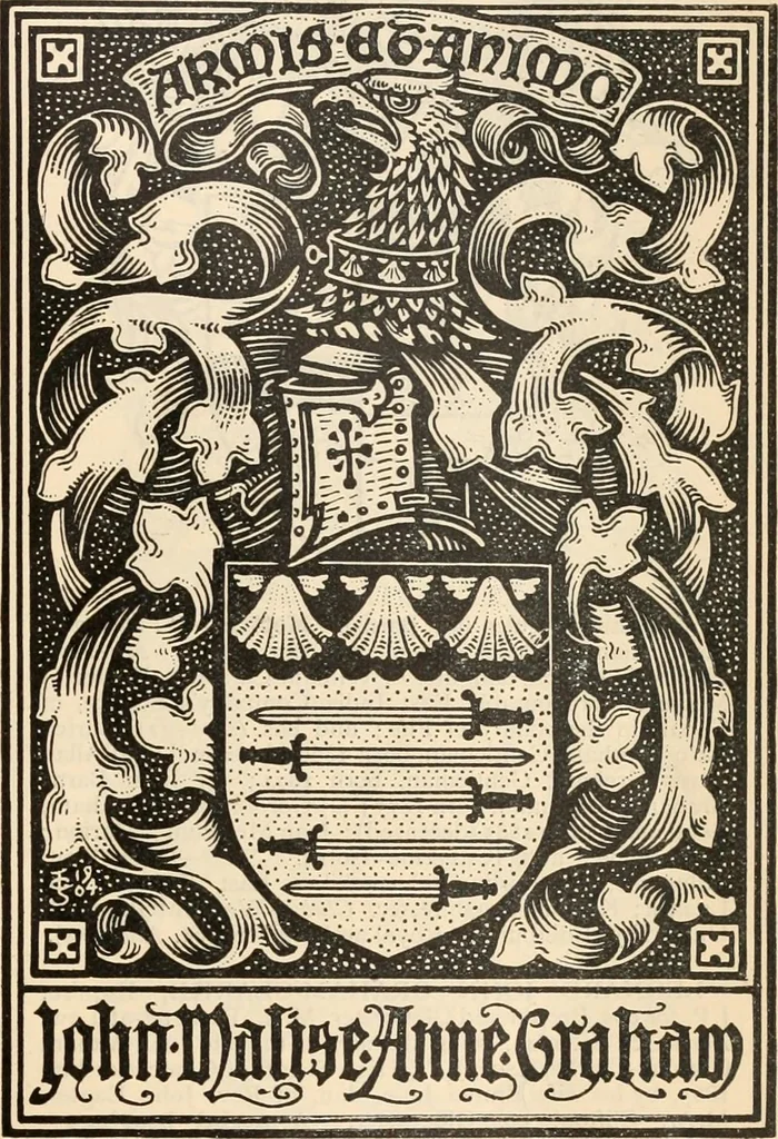 An illustration from Armorial families : a directory of gentlemen of coat-armour, 1905, leaf 628