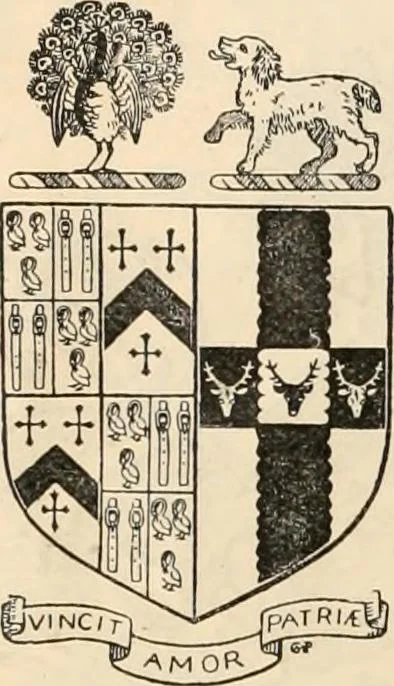 An illustration from Armorial families : a directory of gentlemen of coat-armour, 1905, leaf 63