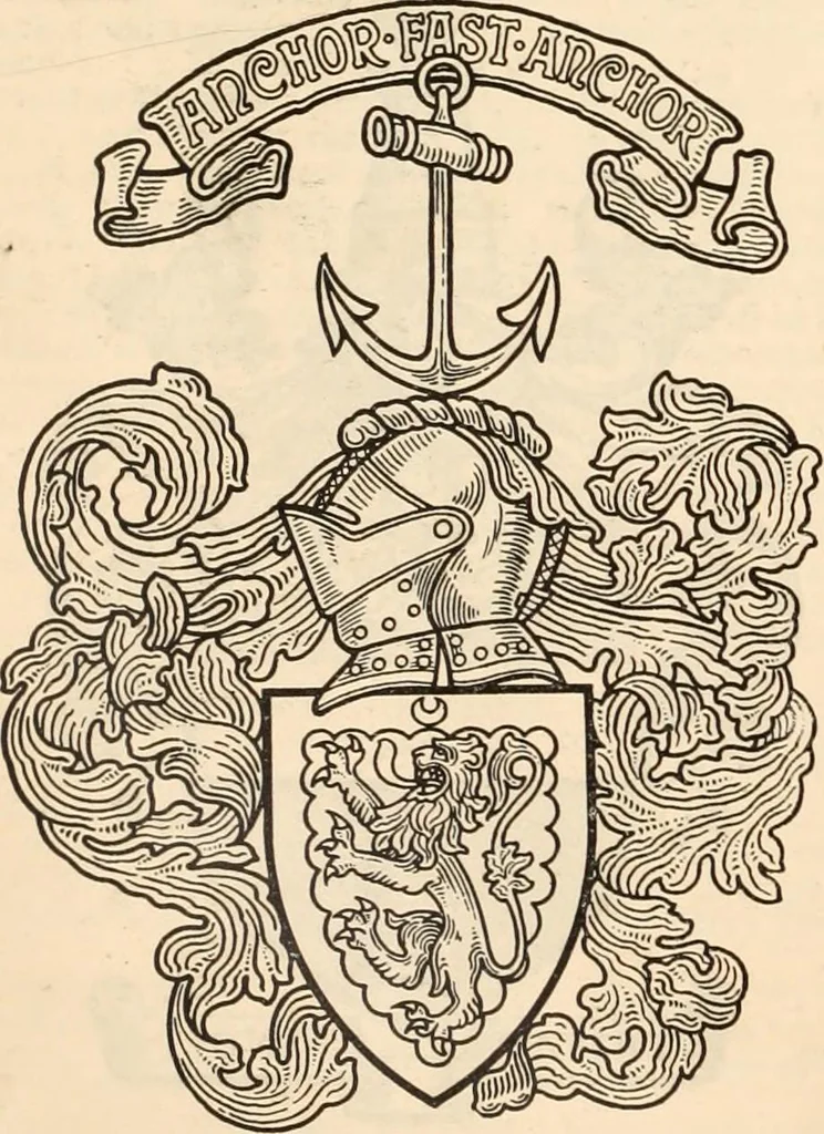 An illustration from Armorial families : a directory of gentlemen of coat-armour, 1905, leaf 635