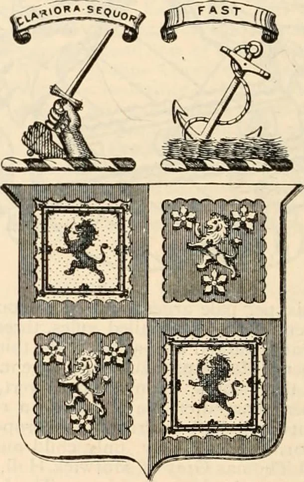 An illustration from Armorial families : a directory of gentlemen of coat-armour, 1905, leaf 635
