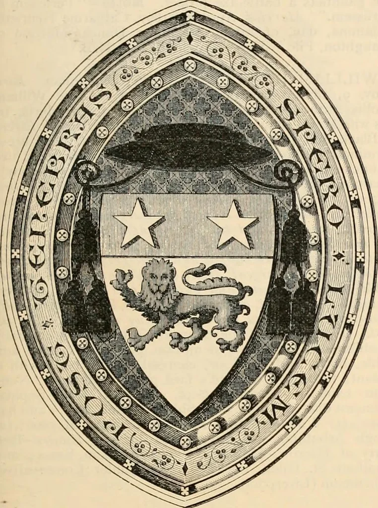 An illustration from Armorial families : a directory of gentlemen of coat-armour, 1905, leaf 64