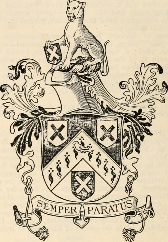 An illustration from Armorial families : a directory of gentlemen of coat-armour, 1905, leaf 643
