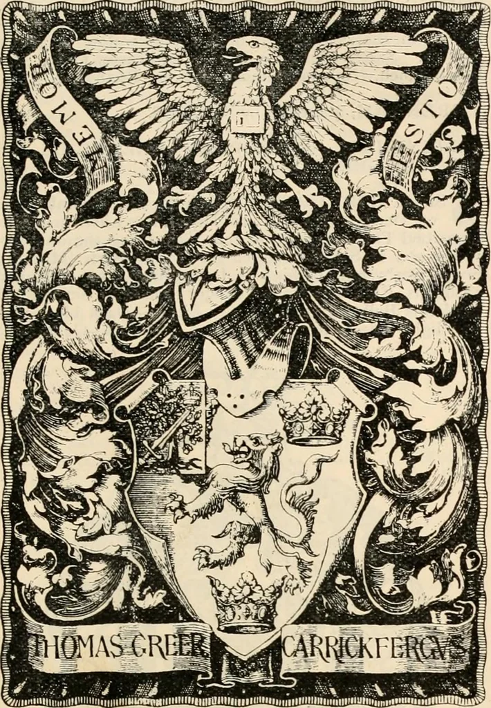 An illustration from Armorial families : a directory of gentlemen of coat-armour, 1905, leaf 644