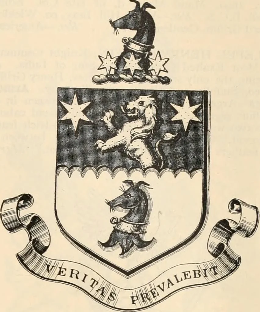 An illustration from Armorial families : a directory of gentlemen of coat-armour, 1905, leaf 646