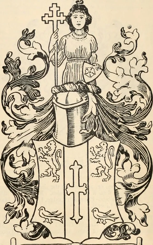 An illustration from Armorial families : a directory of gentlemen of coat-armour, 1905, leaf 648
