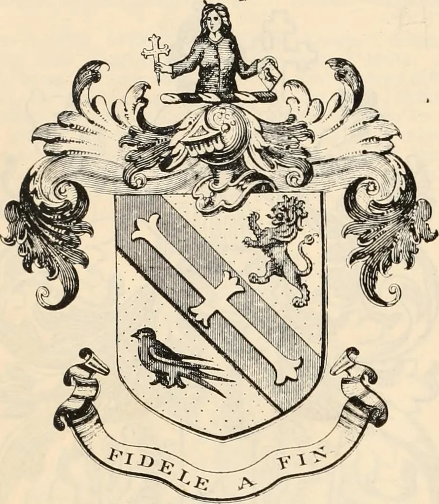 An illustration from Armorial families : a directory of gentlemen of coat-armour, 1905, leaf 649