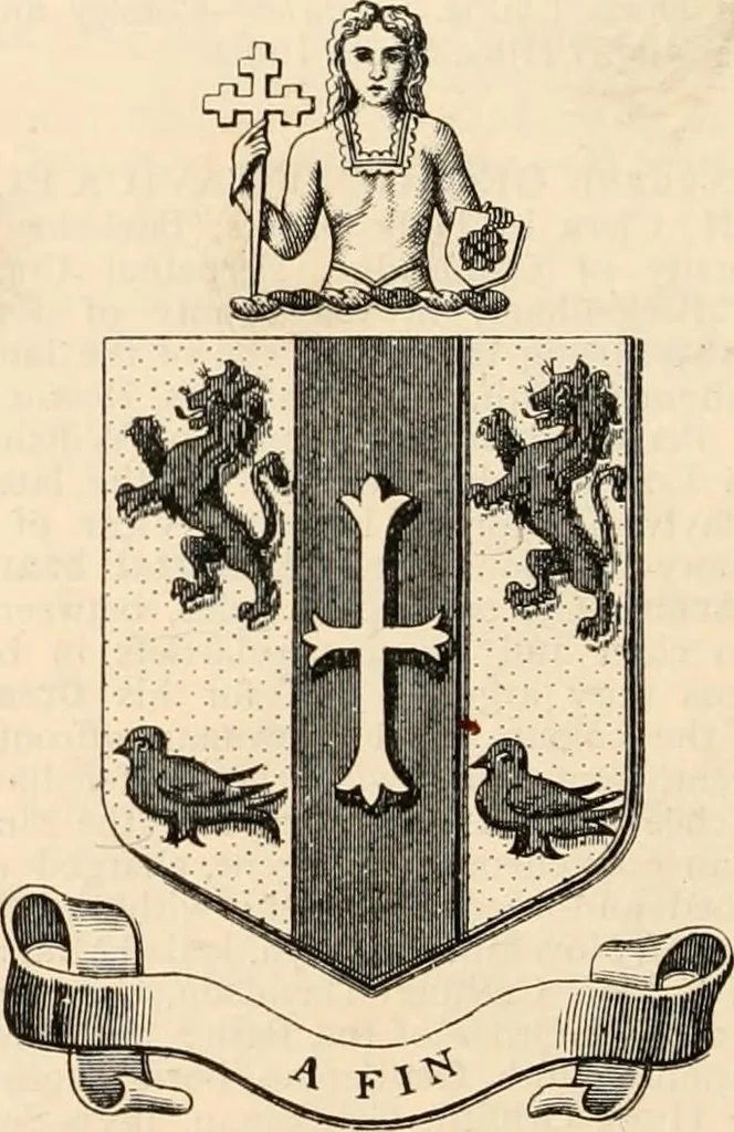 An illustration from Armorial families : a directory of gentlemen of coat-armour, 1905, leaf 649