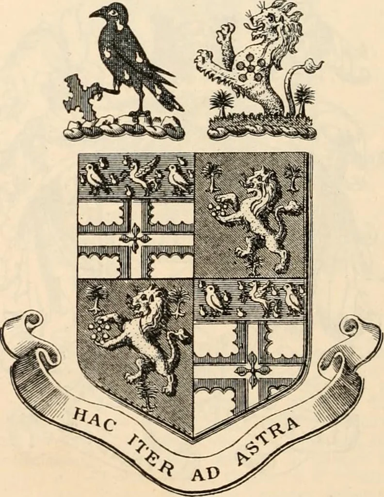 An illustration from Armorial families : a directory of gentlemen of coat-armour, 1905, leaf 651