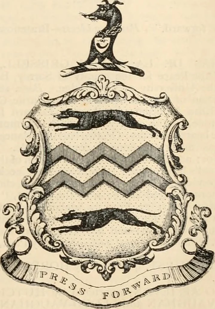 An illustration from Armorial families : a directory of gentlemen of coat-armour, 1905, leaf 652