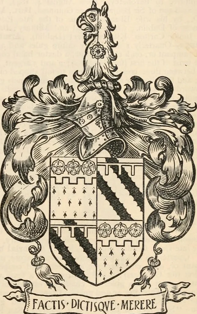 An illustration from Armorial families : a directory of gentlemen of coat-armour, 1905, leaf 658
