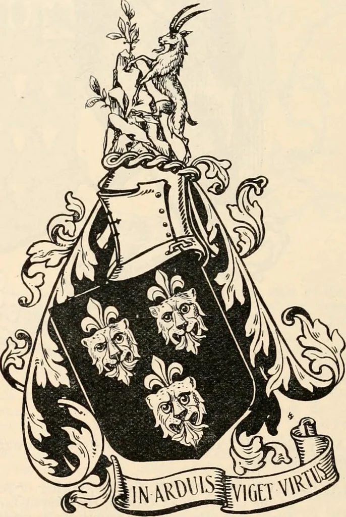 An illustration from Armorial families : a directory of gentlemen of coat-armour, 1905, leaf 661