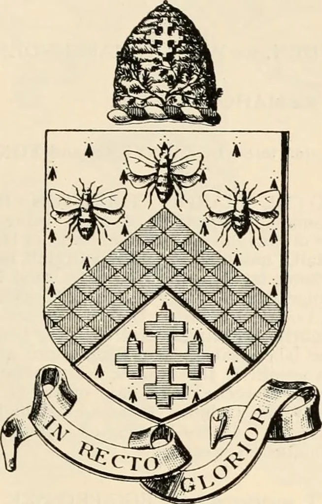 An illustration from Armorial families : a directory of gentlemen of coat-armour, 1905, leaf 664
