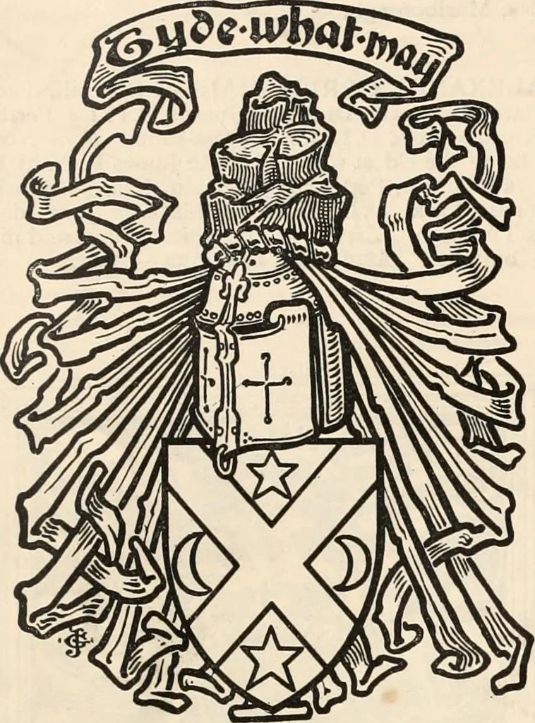 An illustration from Armorial families : a directory of gentlemen of coat-armour, 1905, leaf 667