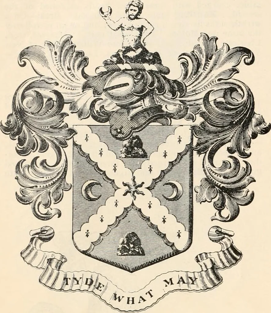 An illustration from Armorial families : a directory of gentlemen of coat-armour, 1905, leaf 669