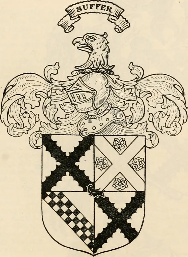 An illustration from Armorial families : a directory of gentlemen of coat-armour, 1905, leaf 670