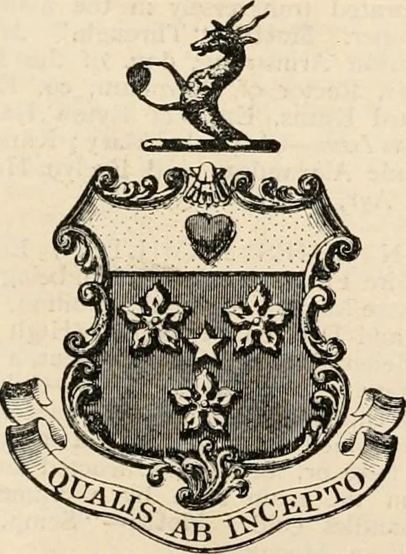 An illustration from Armorial families : a directory of gentlemen of coat-armour, 1905, leaf 678