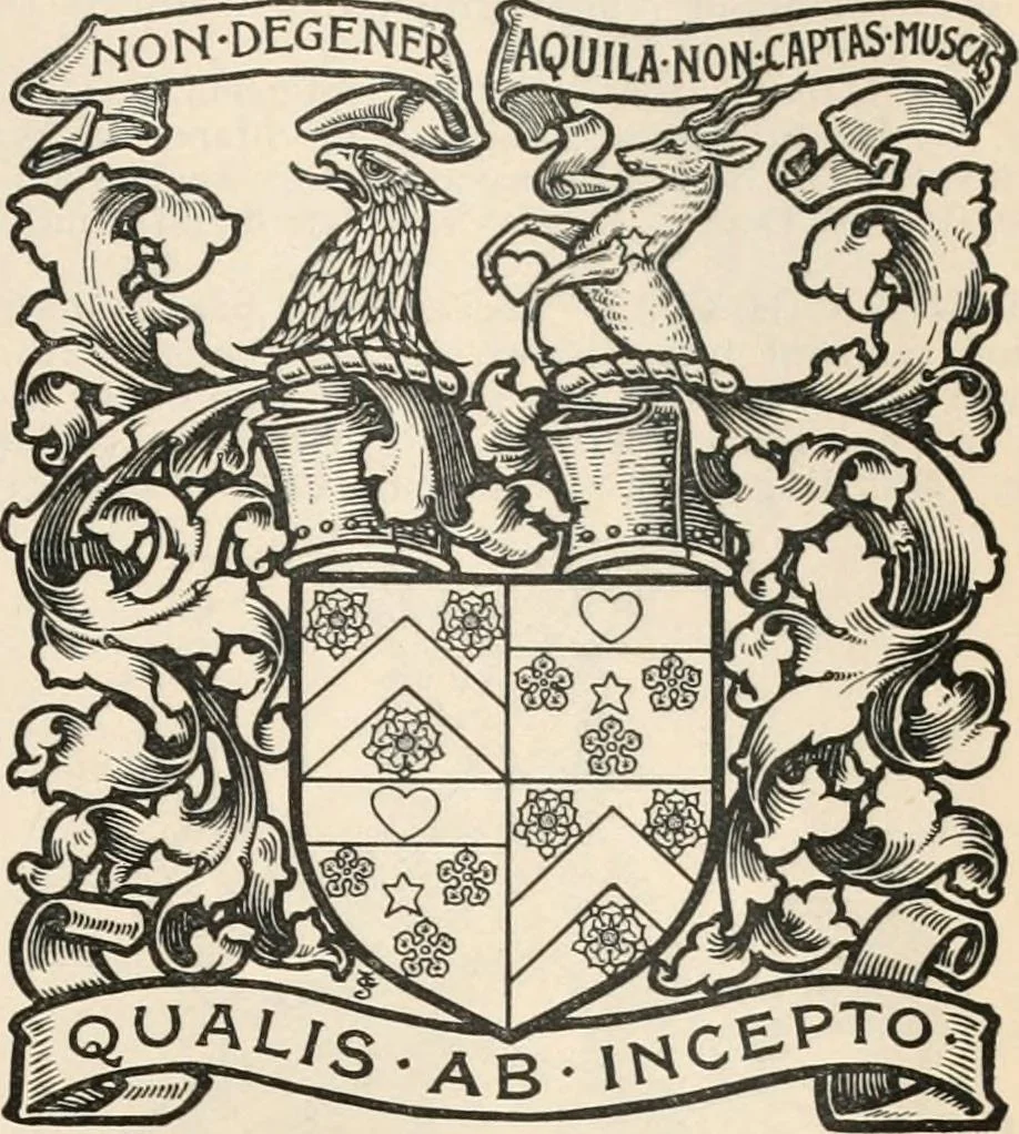An illustration from Armorial families : a directory of gentlemen of coat-armour, 1905, leaf 682