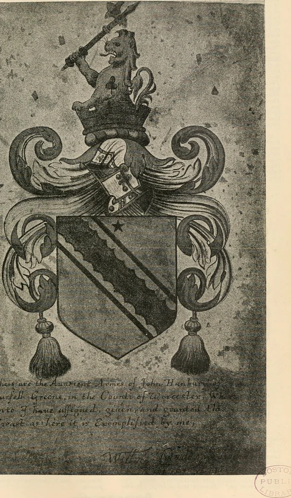 An illustration from Armorial families : a directory of gentlemen of coat-armour, 1905, leaf 684