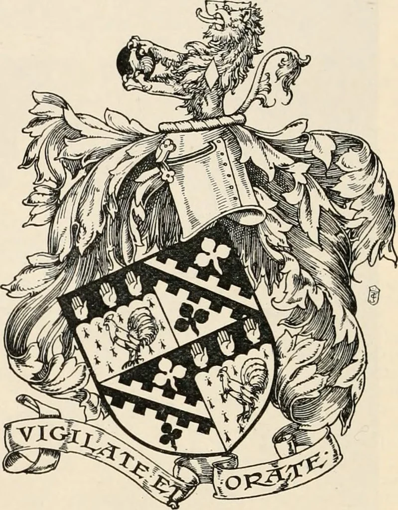 An illustration from Armorial families : a directory of gentlemen of coat-armour, 1905, leaf 685