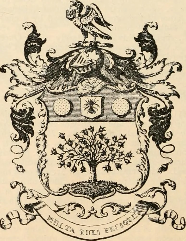 An illustration from Armorial families : a directory of gentlemen of coat-armour, 1905, leaf 69