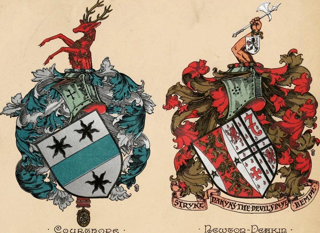 An illustration from Armorial families : a directory of gentlemen of coat-armour, 1905, leaf 690
