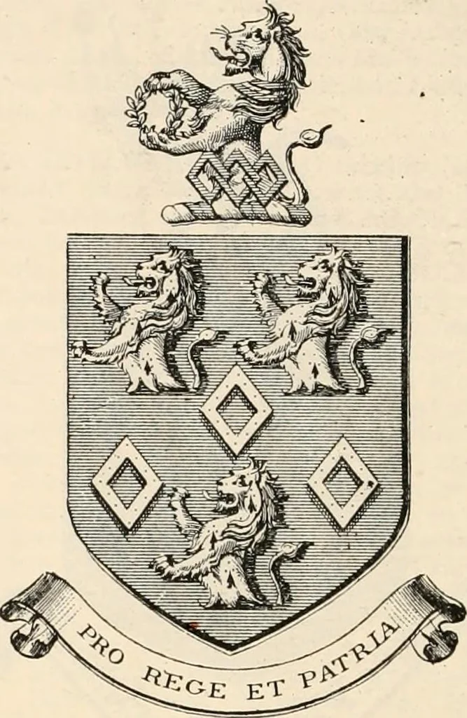 An illustration from Armorial families : a directory of gentlemen of coat-armour, 1905, leaf 699