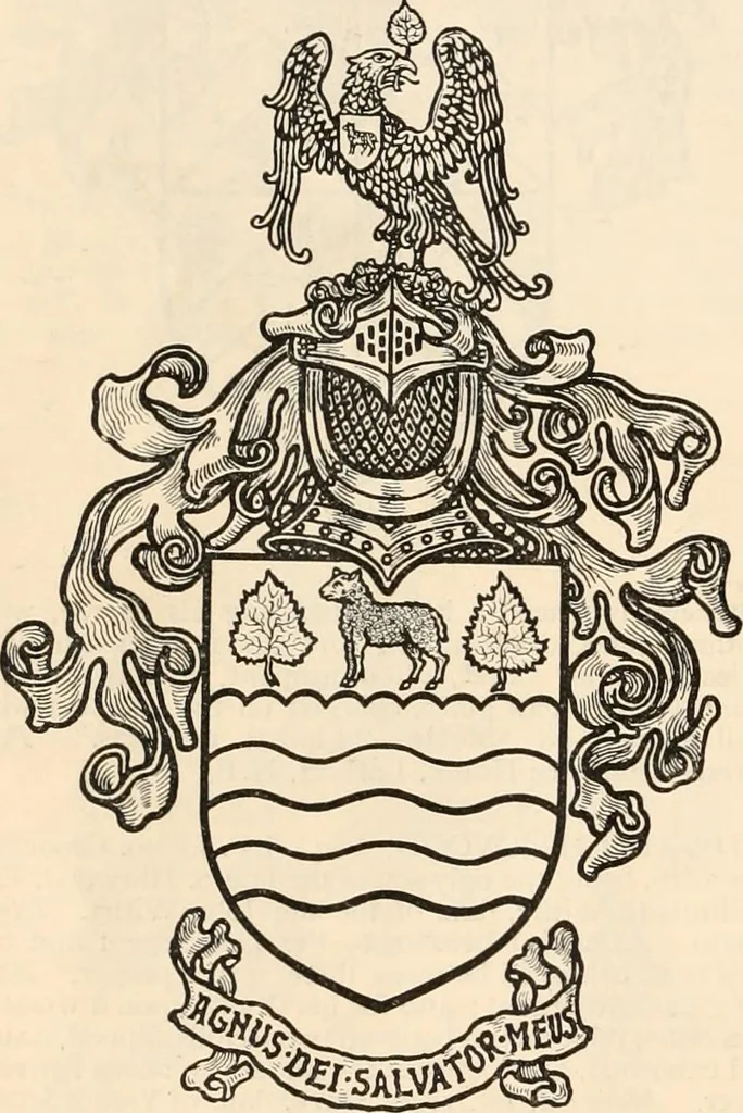 An illustration from Armorial families : a directory of gentlemen of coat-armour, 1905, leaf 707