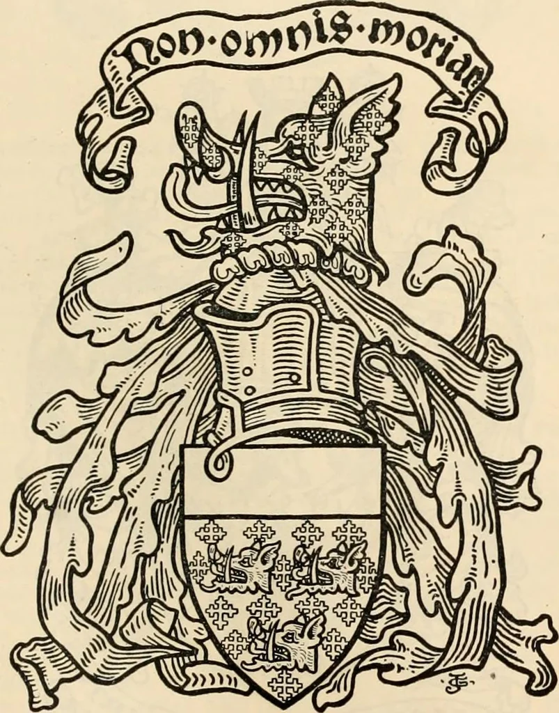 An illustration from Armorial families : a directory of gentlemen of coat-armour, 1905, leaf 714