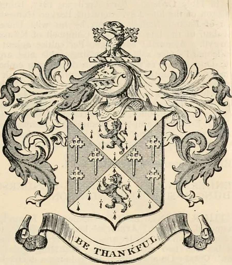 An illustration from Armorial families : a directory of gentlemen of coat-armour, 1905, leaf 716