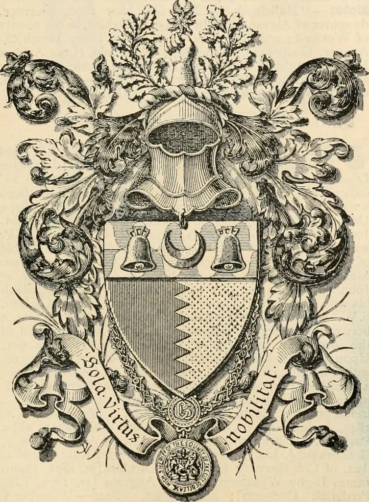 An illustration from Armorial families : a directory of gentlemen of coat-armour, 1905, leaf 718