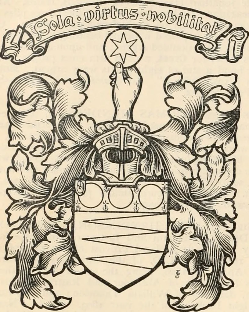 An illustration from Armorial families : a directory of gentlemen of coat-armour, 1905, leaf 719