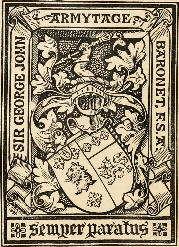 An illustration from Armorial families : a directory of gentlemen of coat-armour, 1905, leaf 72