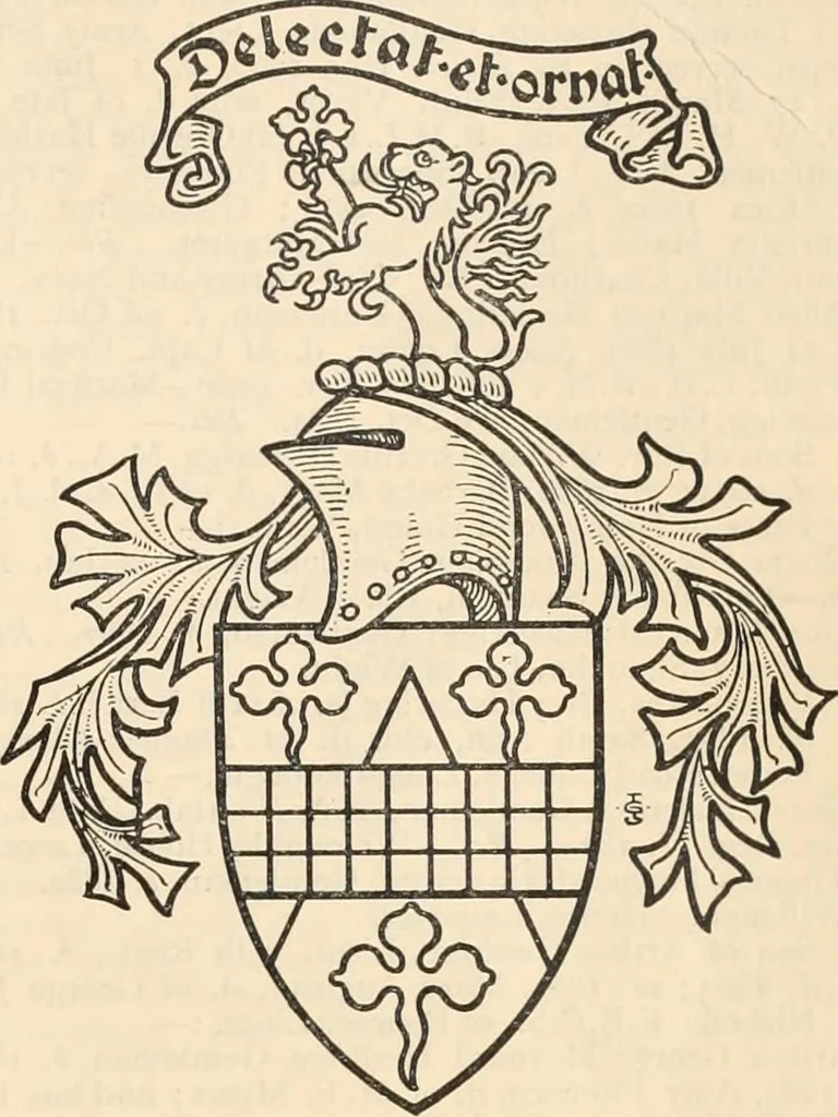 An illustration from Armorial families : a directory of gentlemen of coat-armour, 1905, leaf 728