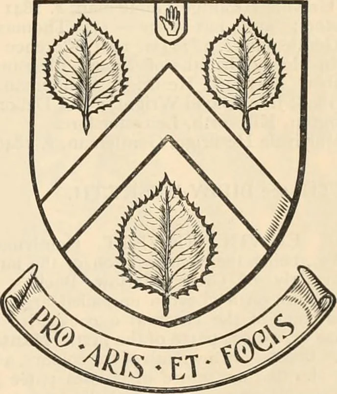 An illustration from Armorial families : a directory of gentlemen of coat-armour, 1905, leaf 728