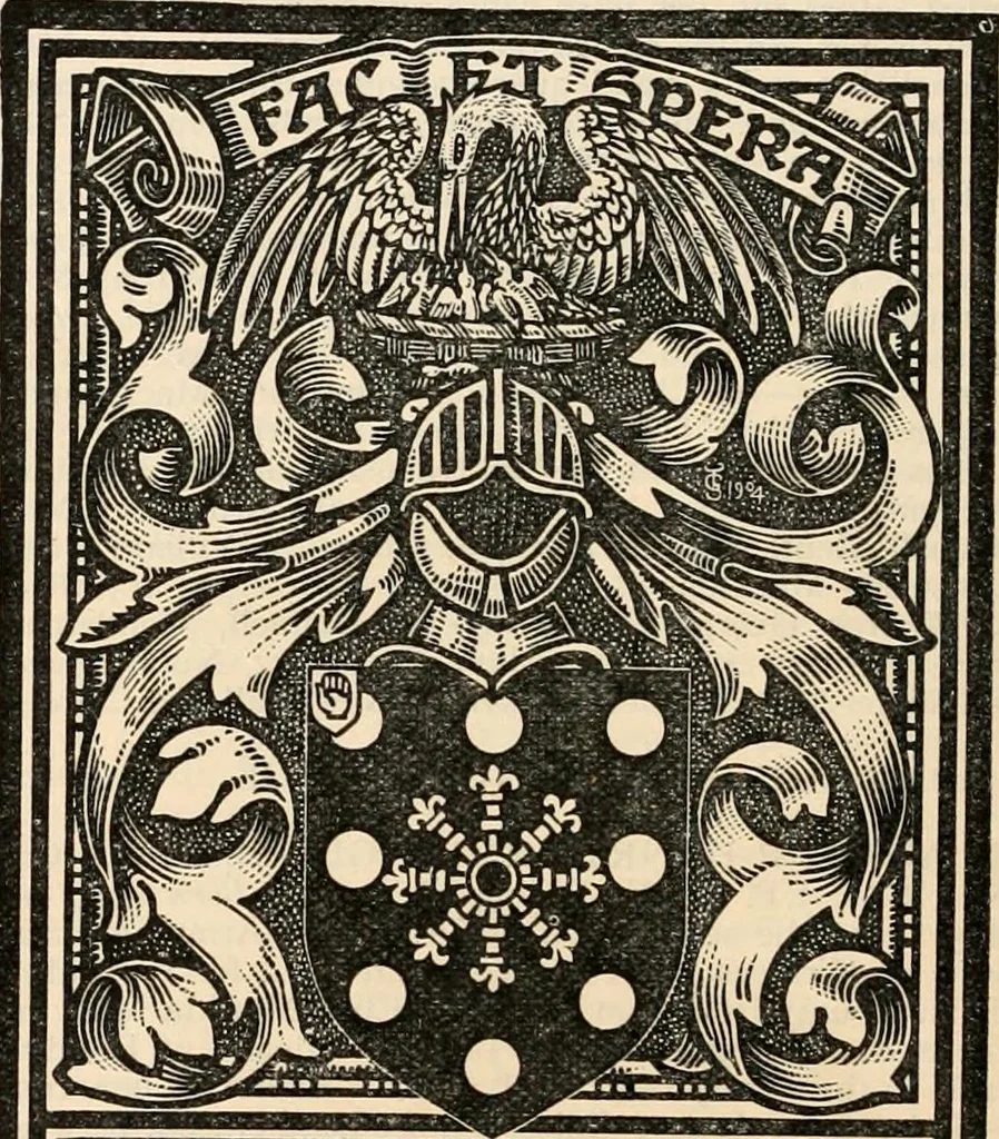An illustration from Armorial families : a directory of gentlemen of coat-armour, 1905, leaf 73
