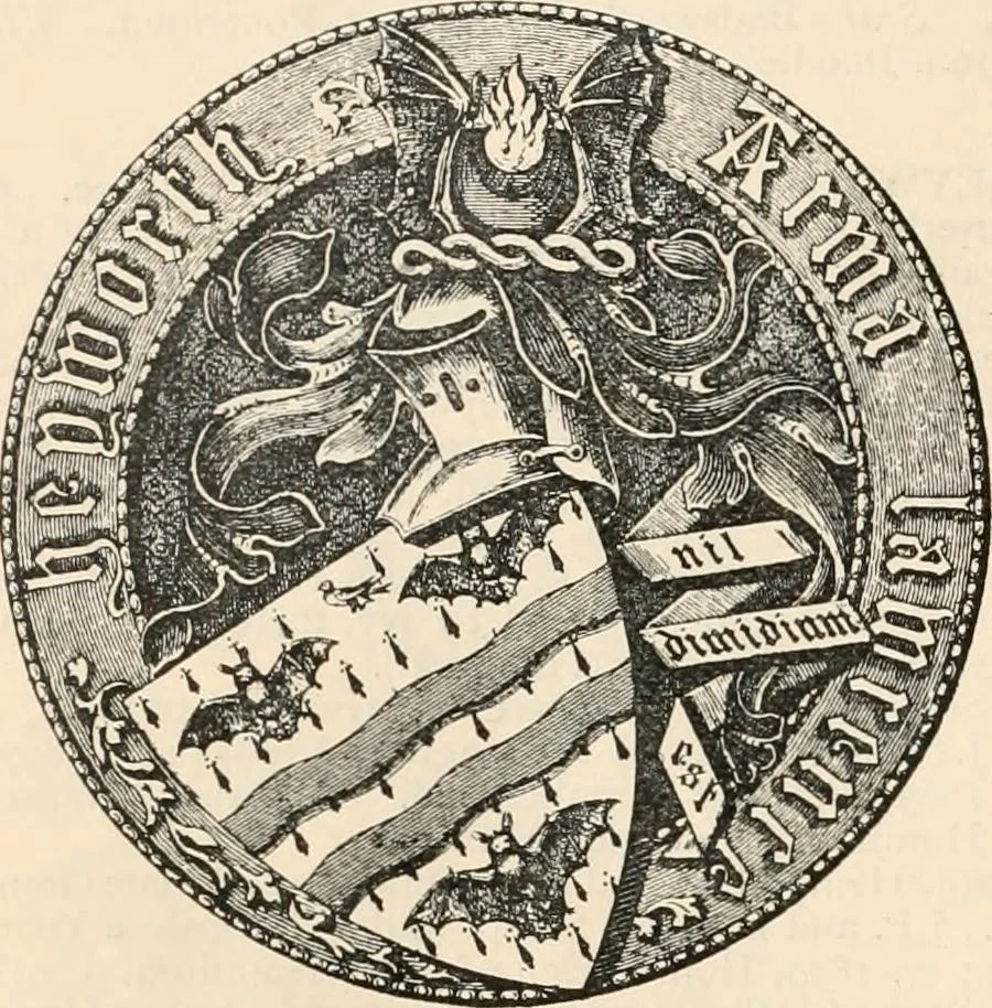 An illustration from Armorial families : a directory of gentlemen of coat-armour, 1905, leaf 733