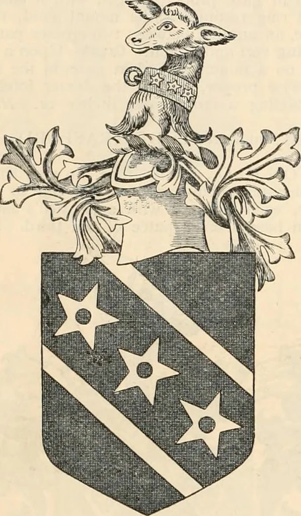 An illustration from Armorial families : a directory of gentlemen of coat-armour, 1905, leaf 739