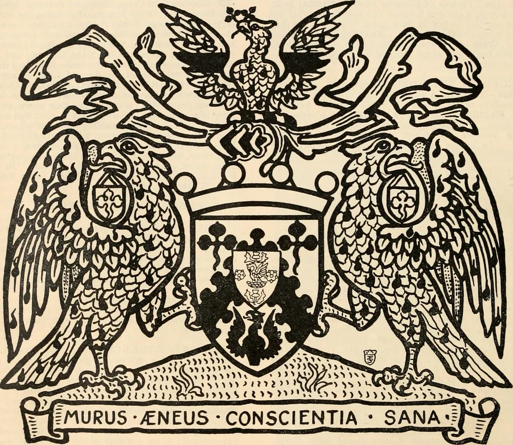 An illustration from Armorial families : a directory of gentlemen of coat-armour, 1905, leaf 75