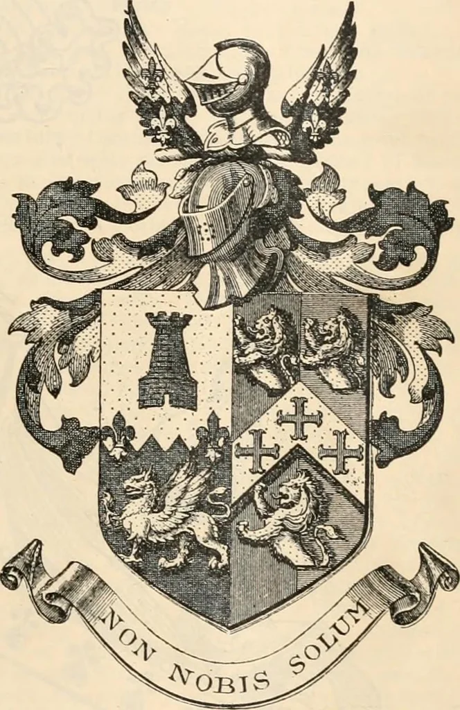 An illustration from Armorial families : a directory of gentlemen of coat-armour, 1905, leaf 750