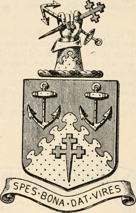 An illustration from Armorial families : a directory of gentlemen of coat-armour, 1905, leaf 753