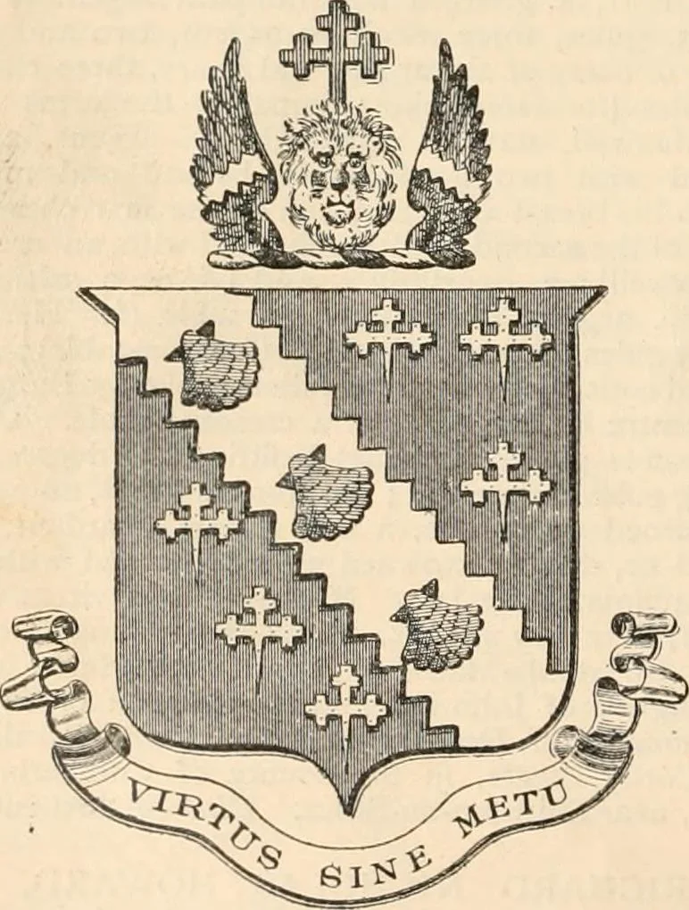 An illustration from Armorial families : a directory of gentlemen of coat-armour, 1905, leaf 765