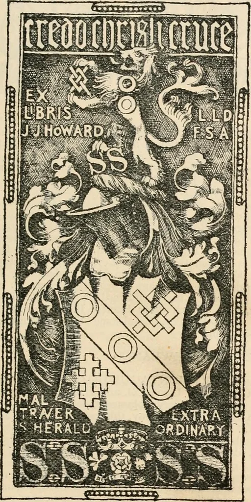 An illustration from Armorial families : a directory of gentlemen of coat-armour, 1905, leaf 766