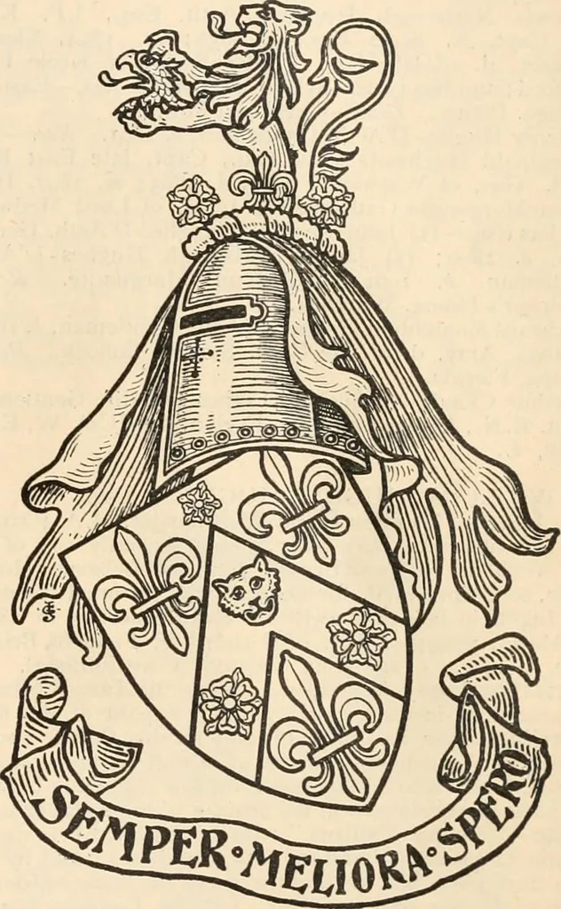 An illustration from Armorial families : a directory of gentlemen of coat-armour, 1905, leaf 770