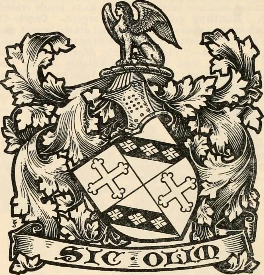 An illustration from Armorial families : a directory of gentlemen of coat-armour, 1905, leaf 773