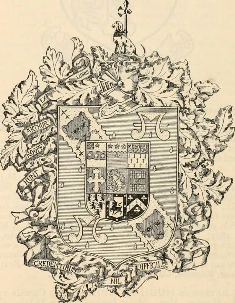 An illustration from Armorial families : a directory of gentlemen of coat-armour, 1905, leaf 775
